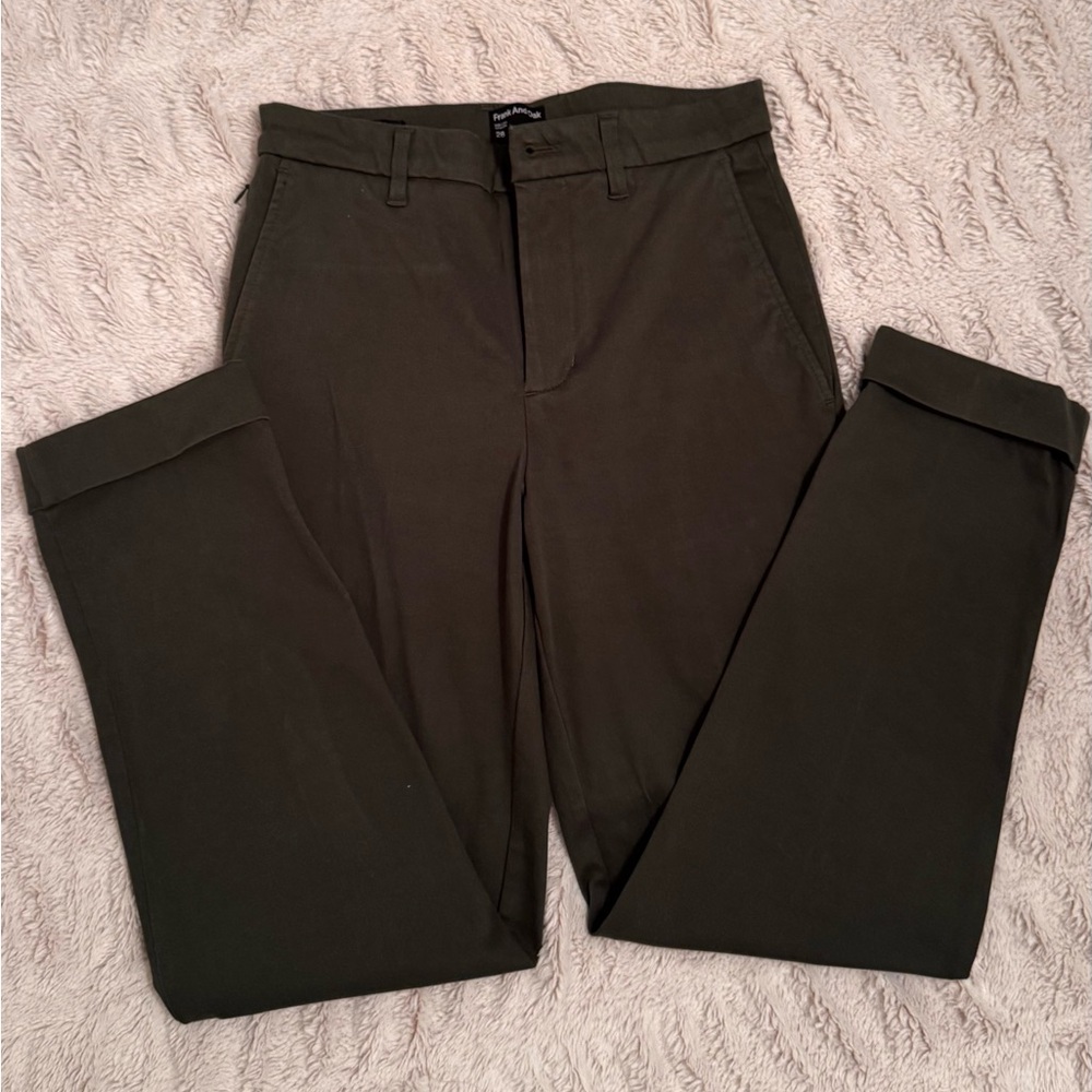 Frank & Oak Dark Olive Chinos